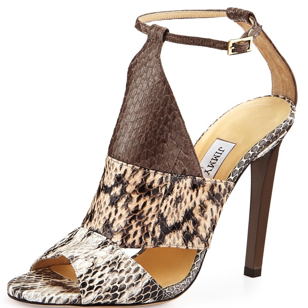 NEW Jimmy Choo Snakeskin Sandals